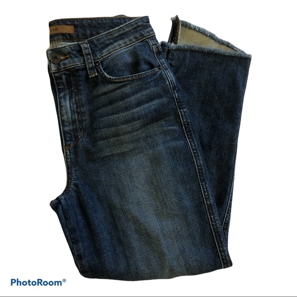 Joes The Debbie Crop High Rise Boyfriend Jeans Distressed Japanese Premium Denim - Picture 3 of 5